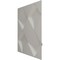 Ekena Millwork 19 5/8in. W x 19 5/8in. H Bradley EnduraWall Decorative 3D Wall Panel Covers 2.67 Sq. Ft. WP20X20BYCGH - alternate 4